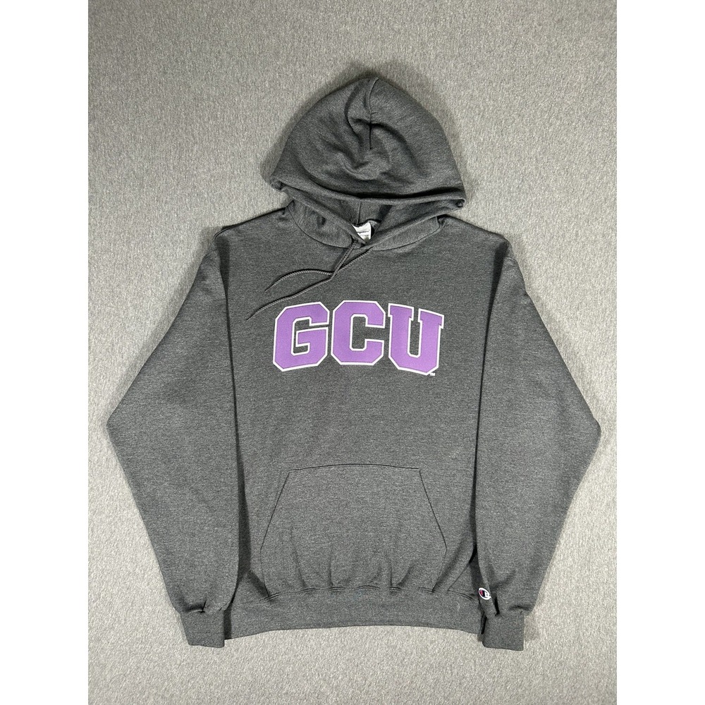 NWT Champion GCU Grand Canyon University Hoodie Sweatshirt Gray Mens L